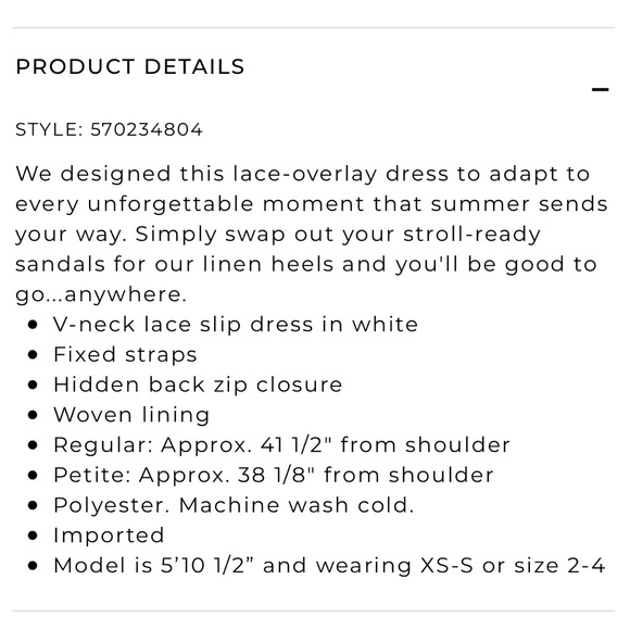 WHITE HOUSE BLACK MARKET white lace sleeveless sheath dress 0 - Picture 13 of 13